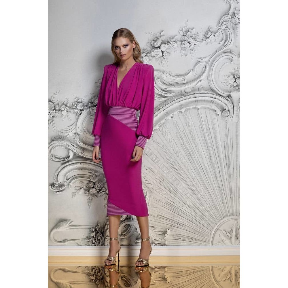 Zhivago Lover Man Dress in Berry US6